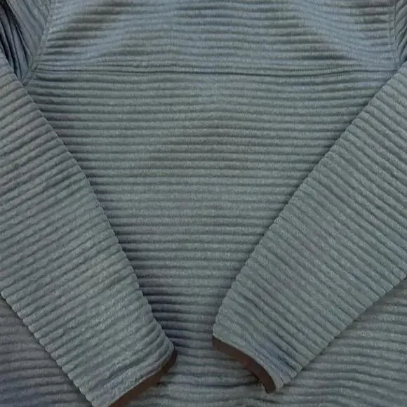 L.L.Bean blue Airlight full zip up hoodie Size M slightly fitted #outdoor - Picture 5 of 5